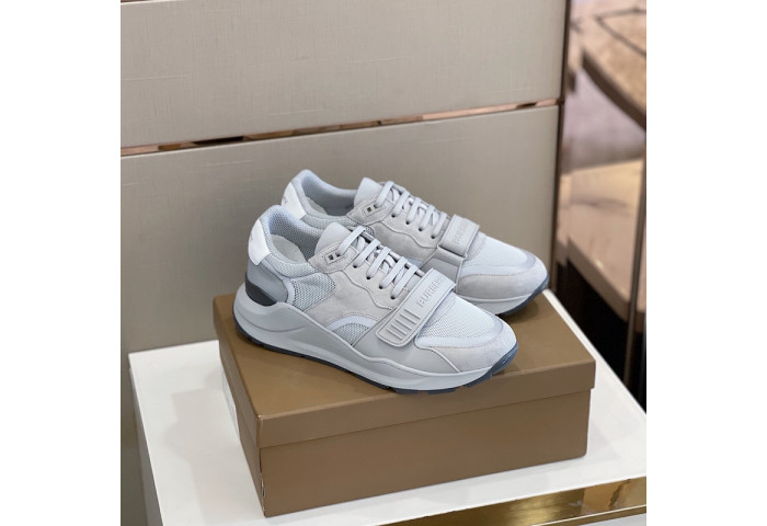 Bur*berry Vintage Check, Leather and Mesh Sneakers