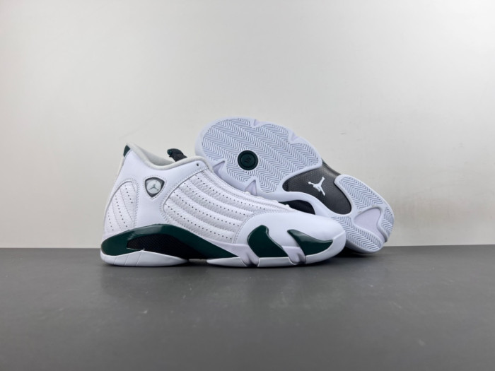 Jordan 14 Retro White Forest Green 311832-131
