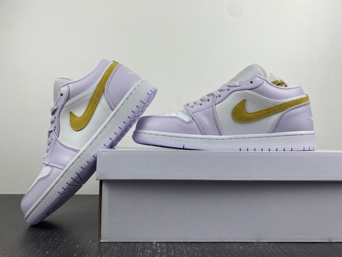 air jordan 1 low wmns purple yellow dc0774-501