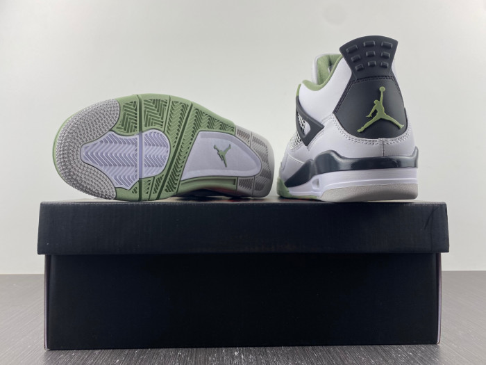 air jordan 4 wmns "oil green" aq9129-103