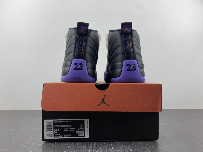air jordan 12 "black/field purple" ct8013-057