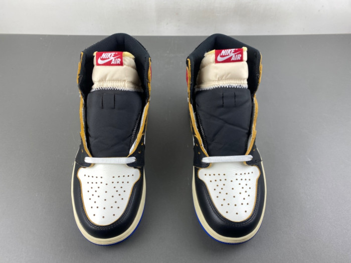 Jordan 1 Retro High OG SP Fragment x Union LA Varsity Red Sport Royal