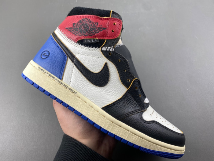 Jordan 1 Retro High OG SP Fragment x Union LA Varsity Red Sport Royal