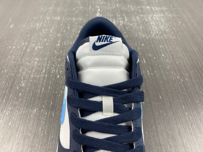 nike dunk low white navy university blue fn7800-400