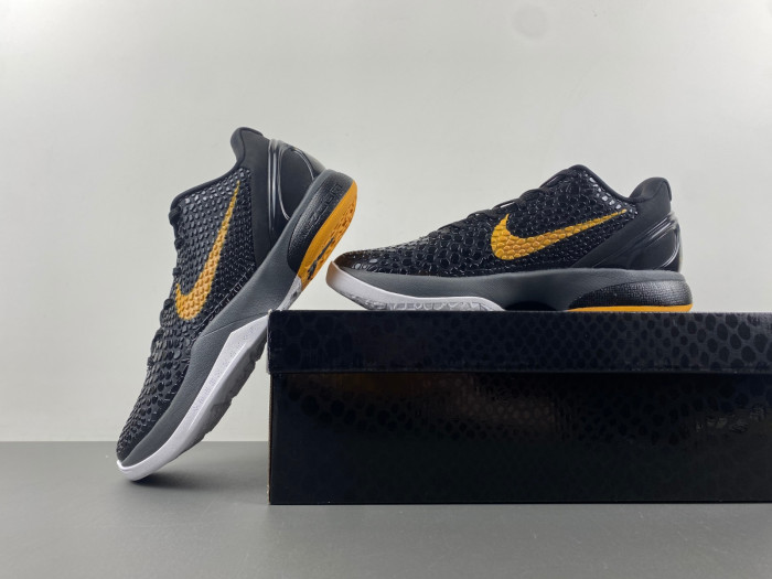 nike kobe vi black gold (ps) 429911-001