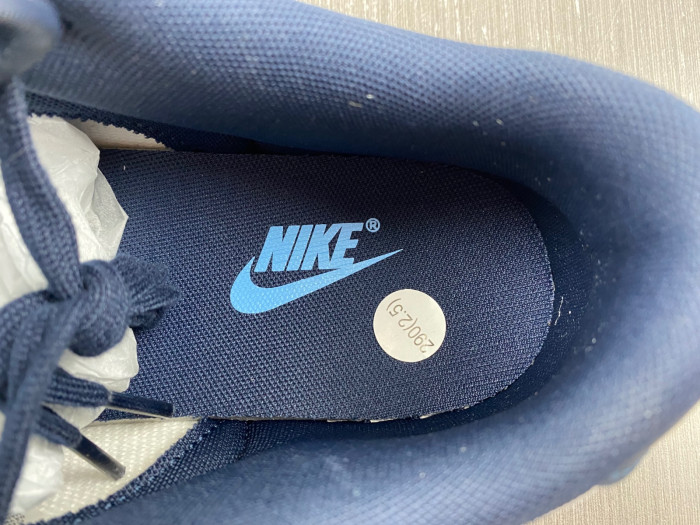 nike dunk low white navy university blue fn7800-400