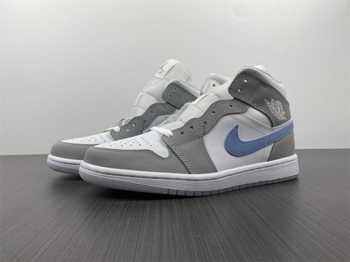 air jordan 1 mid wolf grey aluminum bq6472-105