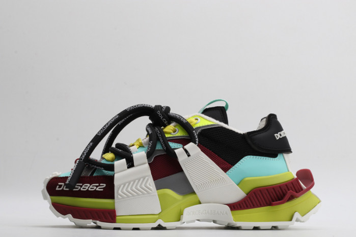 mixed-material space sneakers