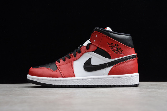 air jordan 1 mid chicago black toe 554724-069