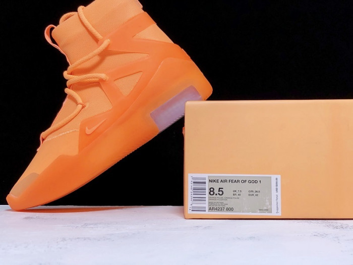 nike air fear of god 1 orange pulse - ar4237-800