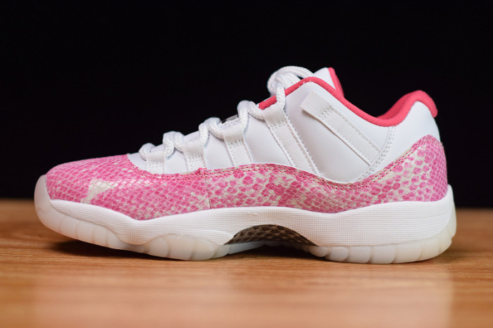 air jordan 11 low white pink snakeskin ah7860-106
