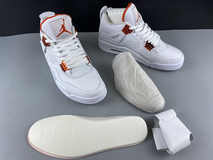 air jordan 4 retro "metallic orange" ct8527-118