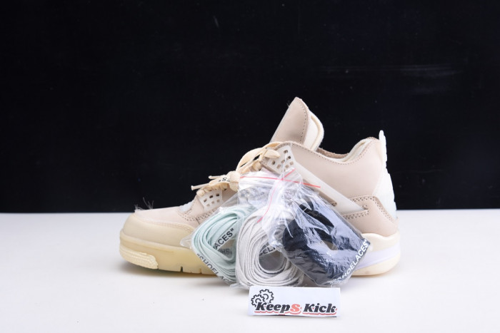 off white air jordan 4 sail cv9388-100