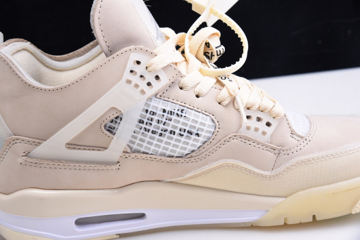 off white air jordan 4 sail cv9388-100