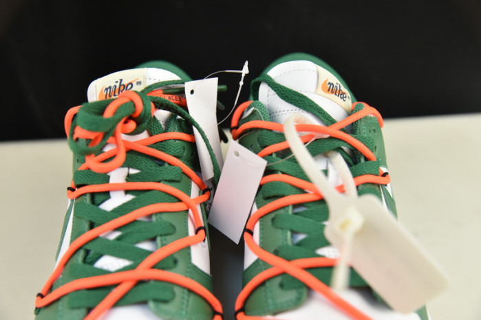 off white nike dunk low pine green ct0856-100
